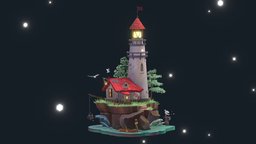Lighthouse (Blender training project) 