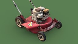 Push lawnmower scan grass, rusty, mower, push, scans, lawnmower, kitbash, lawn, photogrammetry, scan, polycam, pushmower