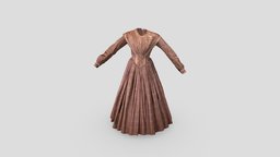 Victorian Maternity dress victorian, dress, maternity, helston, photogrammetry, purpose3d