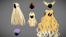 Anime Hair hair, toon, alpha, purple, brown, blonde, momo, haircut, yue, hairstyle, character, cartoon, game, anime, naza, mukuro, ayanokouji