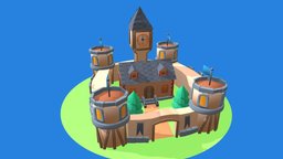 Castle castle, gradients, unity, blender3d, building