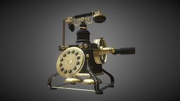 Old Victorian Phone victorian, phone, substance3dprops, substancepainter