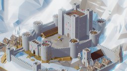 Low Poly Ultimate Pack castle, winter, medieval, snow, models, unity, unity3d, lowpoly, low, poly