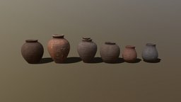 beautiful_pottery_fbx medieval, pottery, jug, vaeyn