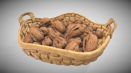 Nuts Basket food, basket, nut, container