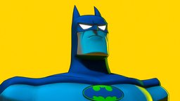 Batman | 90s Animated Series. batman, superhero, dccomics, dcuniverse, batman3d, 3d, 3dmax
