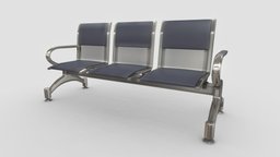 Waiting bench chair scene, bench, cg, store, show, render, chair, waiting-bench