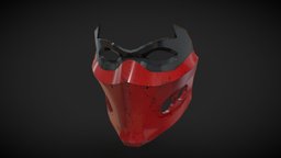 Red Hood Mask red, batman, robin, papercraft, night, dc, hood, mask, dccomics, pepakura, wing