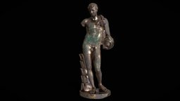 hermes-belvedere-antinous_bronze rome, ancient, bronze, exterior, eastern, public, statue, exteriordesign, exterior-public, architecture, decoration, human, sculpture