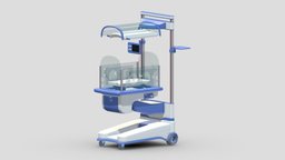 Medical Infant Incubator scene, room, device, instruments, set, element, unreal, laboratory, generic, pack, equipment, collection, ready, vr, ar, hospital, realistic, science, machine, engine, medicine, pill, unity, asset, game, 3d, pbr, low, poly, medical, interior