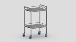 Medical Cart 05 PBR Realistic scene, room, device, instruments, set, element, unreal, laboratory, generic, pack, equipment, collection, ready, vr, ar, hospital, realistic, science, machine, engine, medicine, pill, unity, asset, game, 3d, pbr, low, poly, medical, interior