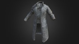 Coat(Gray) jacket, item, battlegrounds, pubg, pubgitems, skin