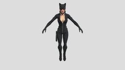 Batman Arkham City: Catwoman batman, unreal, arkham, engine, catwoman, unity, 3d, model, city, free, download