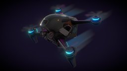 DJI FVP tron, vehicles, fiction, drone, special, fast, fpv, 4k, elements, carbon, performance, picture, camera, science, tuning, dji, mavic, edition, 5k, sdc, game, 3d, blender, texture, model, fly, futuristic, animation, free, download, race, black, light, 2023