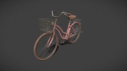 Classic Pink Bicycle bike, wheel, bicycle, classic, vihicle