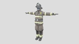Firefighter Draft public, safety, substancepainter, substance