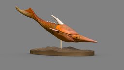 Pteraspis for 3D Printing fish, project, printing, sla, 3dprinting, paleontology, educational, rick, paleoart, paleo, devonian, jawless, silurian, paleozoic, 3dprint, 3d, prehistoric, dinosaur, dino, stikkelorum, agnatha, conodonta, pteraspis, pteraspidae, jawlessfish