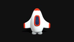 Space Rocket 4 symbol, cute, style, kid, toy, shuttle, future, retro, spacecraft, innovation, speed, flight, travel, icon, launch, start, vector, logo, science, rocket, printable, pictogram, illustration, startup, cosmos, rocketship, cartoon, game, low, poly, design, futuristic, technology, ship, animation, decoration, polygon, simple, space, "spaceship"