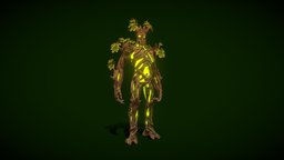 Ent hero, ent, enemy, fx, game-ready, aseet, character, game, gameasset, creature, animation, stylized, monster, animated, fantasy, human, magic, unrael