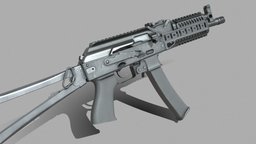 PP19 Vityaz  game-ready rifle, modern, armor, assault, prop, hunting, 9mm, firearm, russian, realistic, fullauto, reallife, weapon, low-poly, pbr, gameasset, gun, smg, gameready