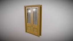 Old door props, old, marmoset, 3d-model, game, 3d, blender, substance-painter, wood, door