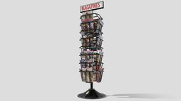Magazine Display Rack (low-poly) Prop assets, news, prop, rack, media, magazine, display, market, ready, supermarket, props, newspaper, game-ready, magazines, gas-station, newsstand, low-poly, asset, game, lowpoly, low, poly, street, display-case, media-center, news-stand, gas-station-prop, street-prop, magazine-display, magazine-rack, store-prop