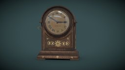 Victorian Clock victorian, clock, susbtancepainter, victorian-furniture, victorianstyle, clock-model, maya, asset, 3dmodel