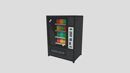 Vending Machine blockbench, low-poly, minecraft