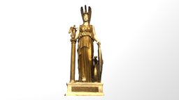 Day 100: Goddess Athena greek, parthenon, goddess, athena, greek-mythology, photogrammetry, art, 3dscan, sculpture