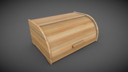 Bread Box wooden, prop, accessories, bread, props, box, kitchen, game, house, home, wood, interior