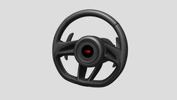 McLaren Steering Wheel product, automotive, maya, 3d, design