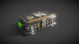 Sci_Fi_Crate crate, videogame, prop, substancepainter, substance, scifi, futuristic, container