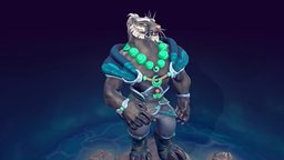 Stylized Creation | Water Tiger dae, sculpt, tiger, retopology, howest, stylizedcharacter, daesdc2022, daesdc2022character