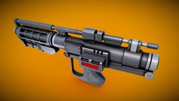 E5 Blaster Rifle rifle, blaster, substancepainter, substance, weapon, pbr, gameart, starwars, sci-fi, gameasset, gun, gameready