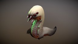SpellRogue: Grub insect, dice, enemy, die, roguelike, grub, spitter, substancepainter, game, blender, texture, gameasset, animal, animated, fantasy, steam, rigged, rogue, spellrogue