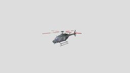 Bell 407 GX bell, flight, aviation, 3d-modeling, 3d-max, 3d-modelling, bell-407gx, vehicle, helicopter, flightsimulator