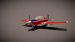 T-35-Aircraft-Animated airplane, aircraft, blender, vehicle, plane, animated
