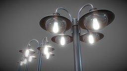 Street Light (7) (Basic High-Poly Version) lamp, lantern, modern, led, streetlight, streetlamp, blender-3d, 3dhaupt, street-furniture, software-service-john-gmbh, strassenlaterne, outdoor-lighting