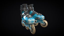 Rollers shoe, reactor, roll, damaged, extreme, rollerblade, rollerskate, rollerskates, rollerblades, rollers, sport