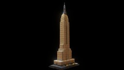 LEGO Architecture Empire State Building lego, empirestatebuilding, architecture, 3dsmax, 3dsmaxpublisher