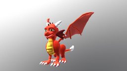 Dragon Cartoon dragon-fantasy, character, cartoon, 3d, zbrush, fantasy, dragon