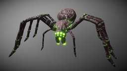 Creepy Poison Spider creepy, tarantula, scary, poison, 3d-model, arana, substancespider, substancepainter, cool, fantasy