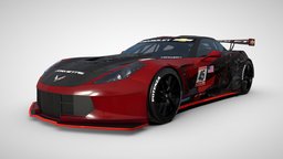 Corvette_C7.R_Livery Design red, corvette, livery, c7r, design, car, black, gtmanager