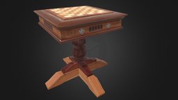 Chess table table, realistic, chess, chesstable