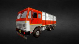 The_Truck truck, indian, vintage, heavy, road, carrier, giant, lorry, truck-heavy-vehicle, truck-low-poly, low-poly, vehicle, low, gameasset, car, city, gameready