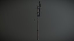 Post Apocalyptic Melee Weapon post-apocalyptic, weapon-3dmodel, 3dasset, substancepainter, weapon, 3dsmax, weapons, texture