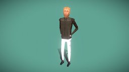 PS1 Style low poly character ps1, game-ready, character, low-poly, lowpoly, low, gameasset, gameready, ps1-graphics, ps1-style