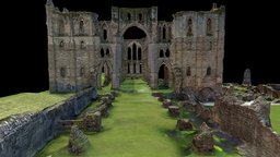 Rievaulx Abbey abbey, ruins, england, cistercian, lzcreation, rievaulx, photogrammetry