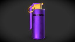 Modern Smoke Grenade V1 modern, grenade, cs, epic, strike, counter, smoke, csgo, duty, counterstrike, call, callofduty, warzone, weapon, unity, game, lowpoly, military, war, of, gameready