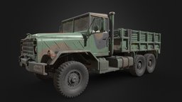 M939 truck, 5, drive, gameprop, ton, gamedev, aaa, cargo, pipeline, game-ready, 6x6, military-vehicle, four-wheel, aaa-game-model, gamedev-3dmodel, gameasset, gameready, millitary-assets, gamepipeline, m939